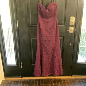 Deep Purple Bridesmaids Dress